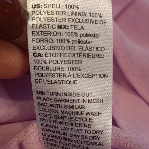 NWT! White House Black Market Lavender Lace Trim Blouse - Picture 12 of 15